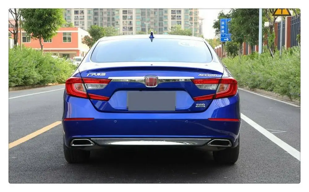 Rear Bumper+ Rear Door Trunk Gate Lid Cover Trim for Honda Accord
