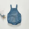 Baby Boys Girls Clothing Sleeveless Baby Denim Bodysuits Kids Jumpsuit New Autumn Baby Denim Overalls ► Photo 2/6