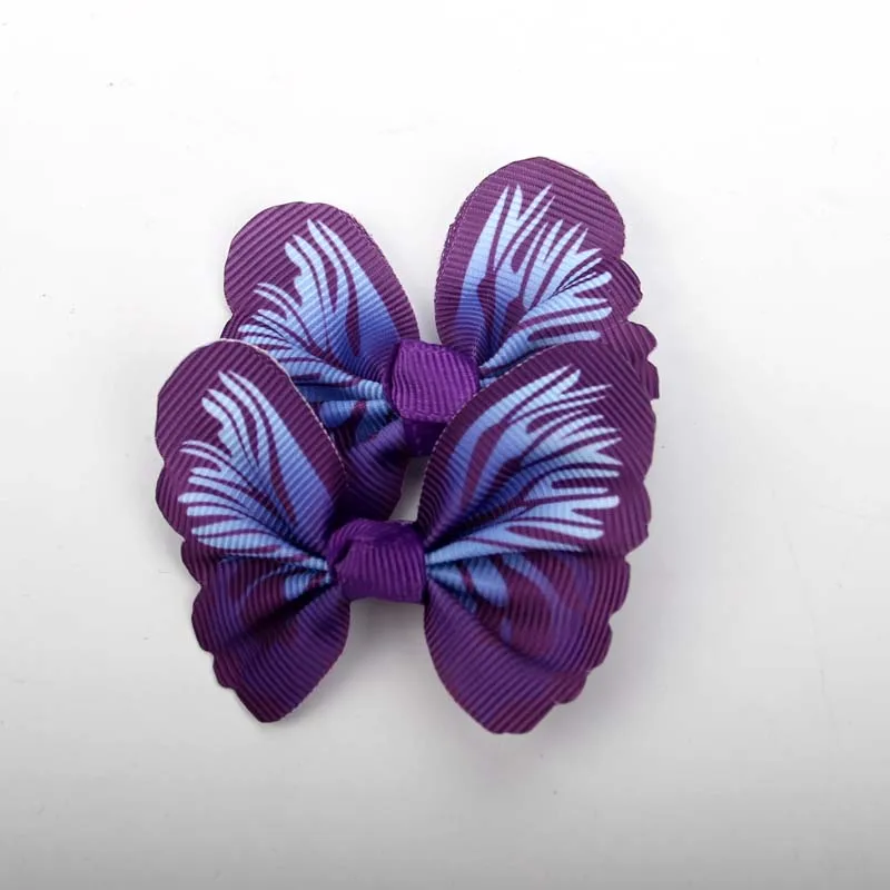 40 шт. Милые 3D Бабочка Grosgrain заколка для волос заколка Аллигатор заколка для волос бант аксессуары для волос - Цвет: no 1