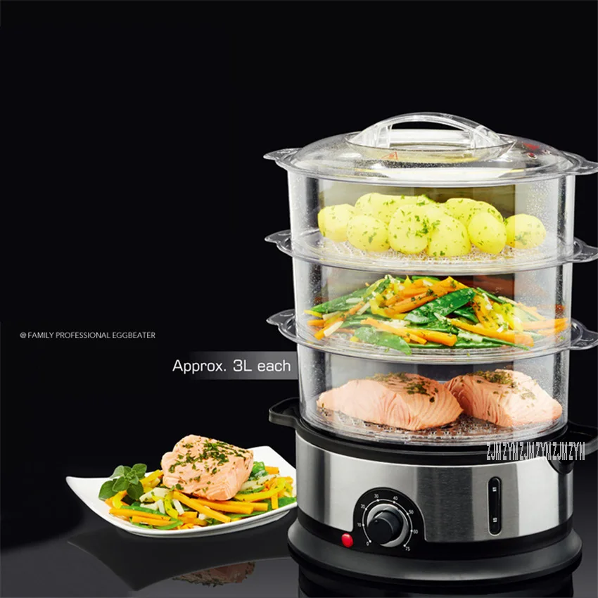 ES-07 Home Electric Food Steamer Multifunctional Steamer Pot Automatic Power-Of 3-Layer Large Capaci