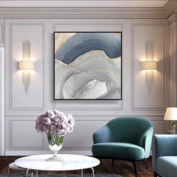 

Poster Decorative Marble Abstract Canvas Painting Alcohol Ink Posters And Prints Wall Pictures Geometric Print Living Room Decor