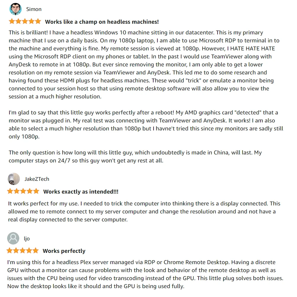 Hdmi 가상 디스플레이 어댑터 VGA 더미 플러그 EDID 에뮬레이터 4k 치트 비트코인 채굴 DP 디스플레이포트 - G마켓 모바일