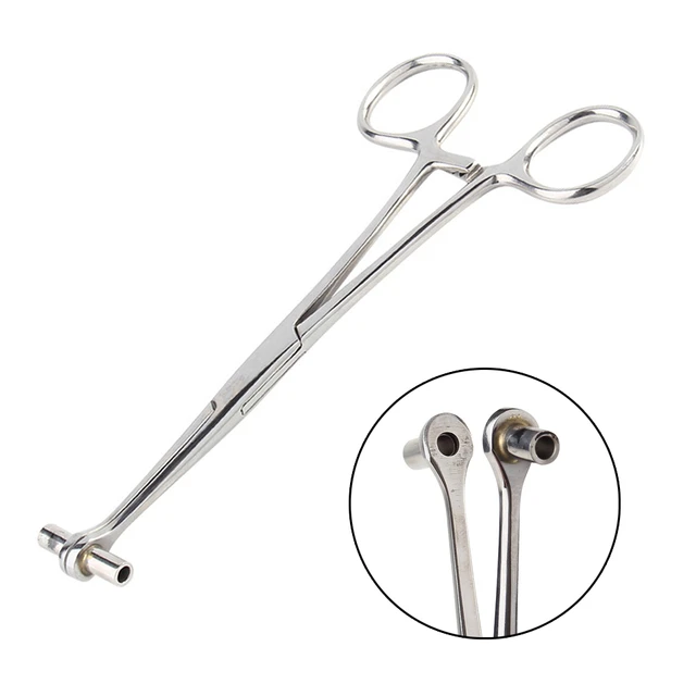 16pcs/set Professional Body Piercing Tools Forceps Clamps Pliers Tongue  Belly Septum Nose Lip Ear Tattoo Equipment Piercing Set