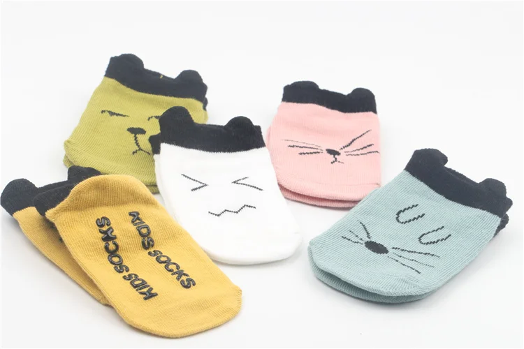 Infant Newborns Summer Thin Section Pure Cotton 0-1-Year-Old Baby Floor Socks Anti-slip Foot Sock Socks 6-12 Month Short