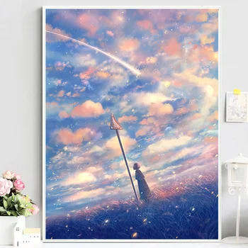 

Sky Scenery Diamond Painted with the Diamond Small Stick-on Crystals Cross 2019 New Style Living Room Cartoon
