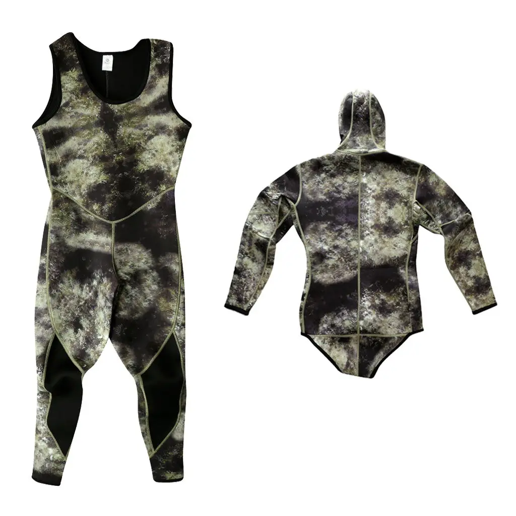 Men Diving Wetsuit Full Body Thermal Winter Surf Swim Kayak Jet Ski Hooded Suit Diving Men Wetsuit