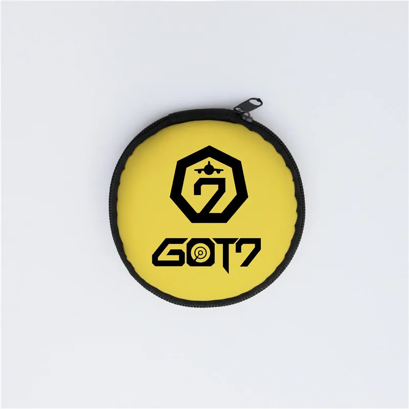Kpop EXO TWICE GOT7 Seventeen коробка для наушников телефон ящик для хранения кабелей хорошее качество сумка для хранения кабеля - Цвет: GOT7 yellow