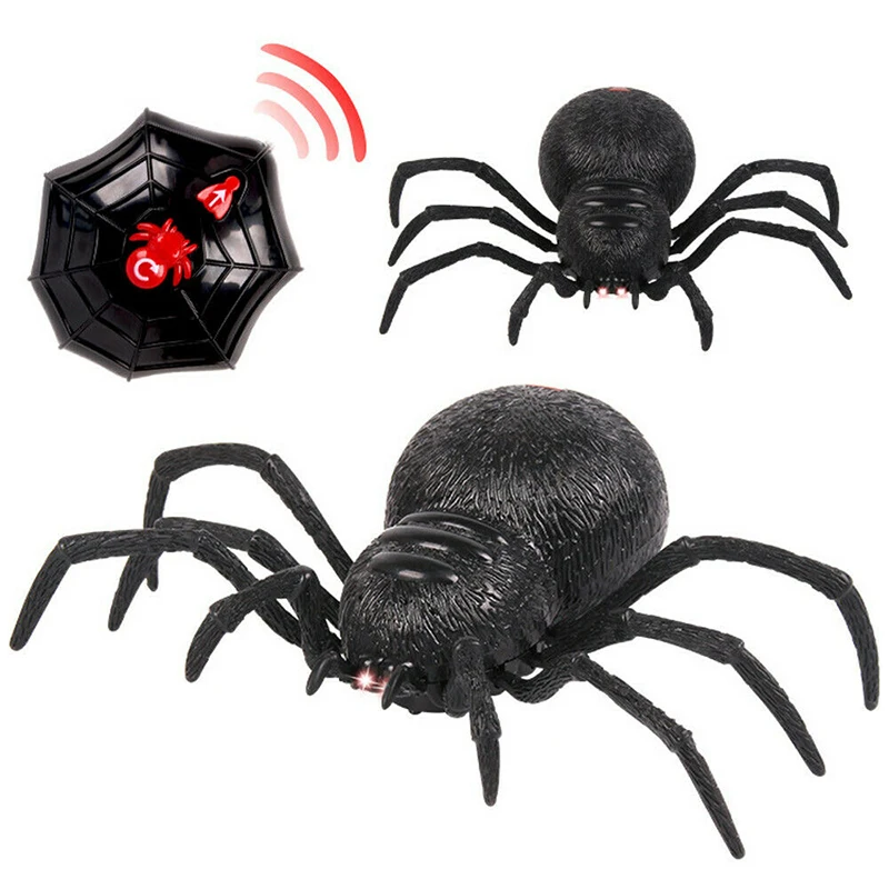 

Scary Creepy Simulated Spider Remote Control Toys Prank Kids Child Halloween Party Decor High Quality