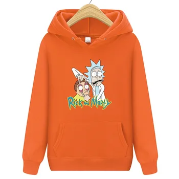 

2020 New Brand Rick Morty Hooded men Women Hoodies Sweatshirt Men Skateboards Male Rick Morty Cotton Hooded Sweatshirt