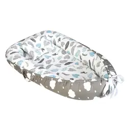 Berceau inclinable pour nouveau né, nid de bébé, respirant, en coton doux, coussin Portable amovible avec oreiller 