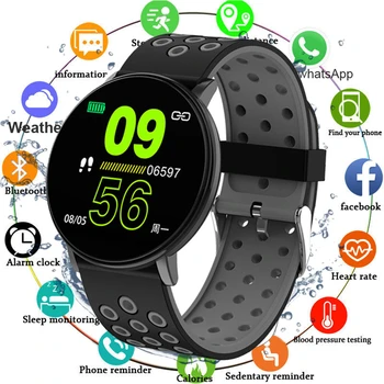 

W8 Smart Watch Men for Android IOS Blood Pressure Clock Round Sports Health Fitness Tracker Bracelet Waterproof Smartwatch Women