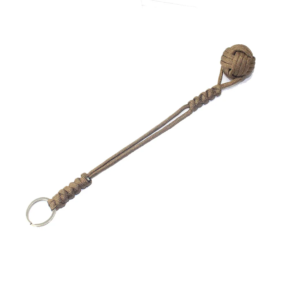 

Place of Origin Supply of Goods Travel Open Country Adventure Defensive Umbrella Rope Key Chain Key Ring Brown Creative Pendant