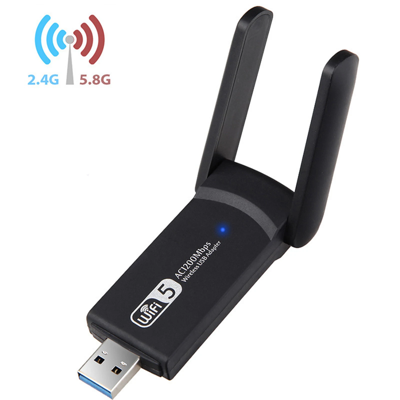 USB 3 0 1200 Мбит/с Wifi адаптер двухдиапазонный 5 ГГц 2 4 802.11AC RTL8812BU антенна донгл сетевая