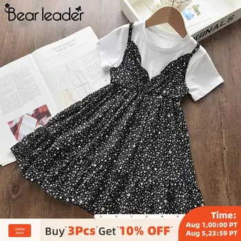 

Bear Leader Girls Casual Dresses 2020 New Fashion Leopard Pattern Kids Summer Dress Children Costume Baby Vestidos Clothing 3 7Y