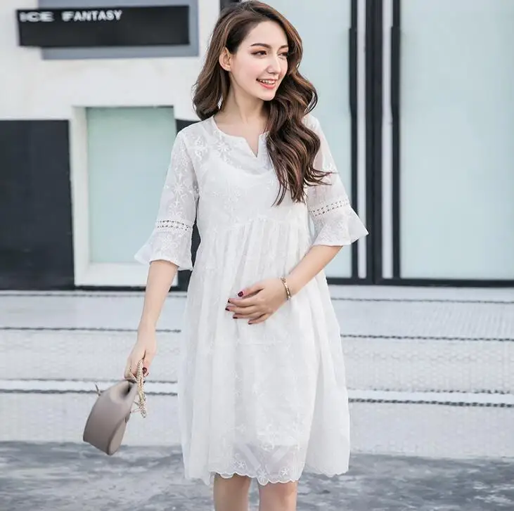 

Dressed 2019 spring new big size loose pregnant women D-1