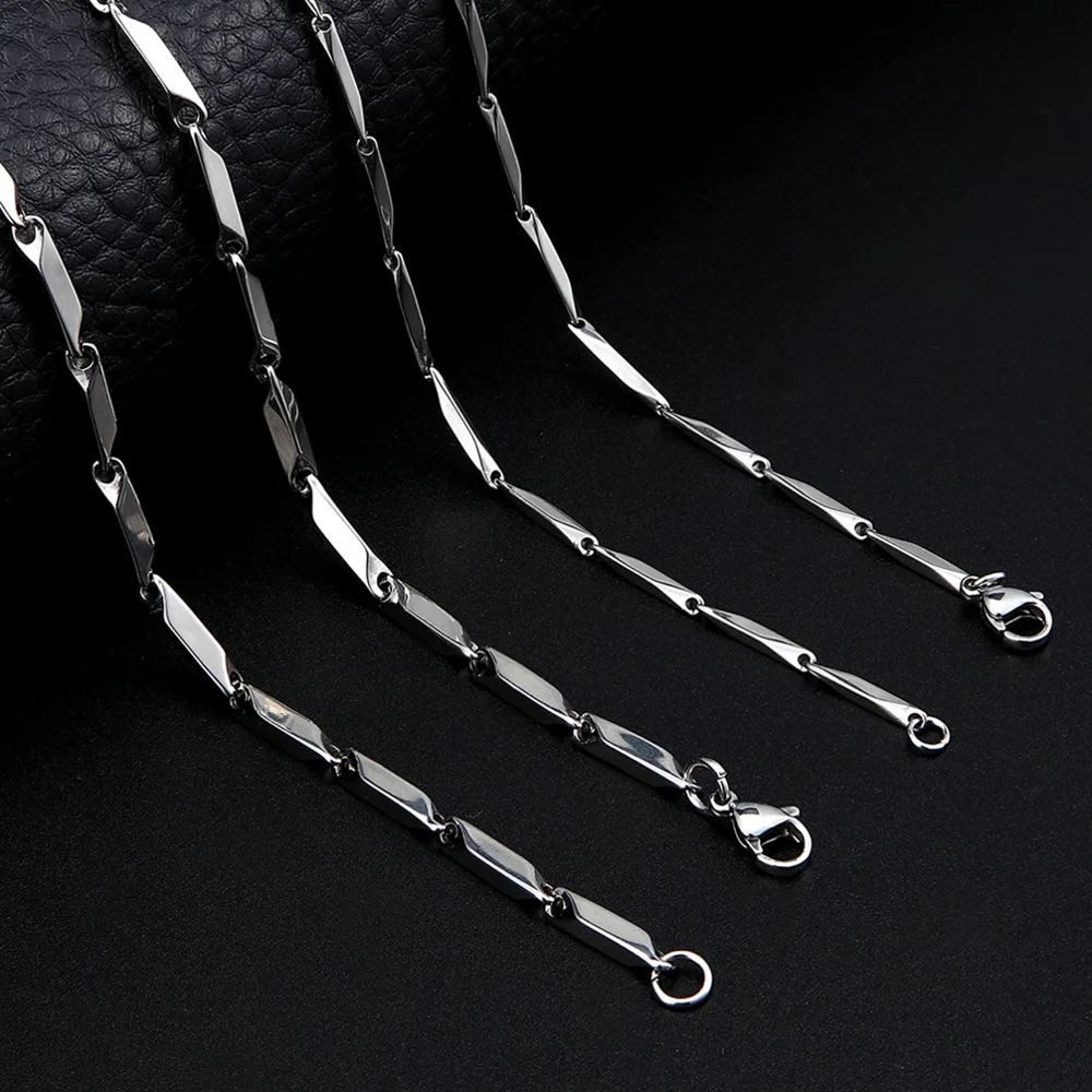 패션 남성 마름모 체인 목걸이 멜론 스테인레스 스틸 체인, 여성 목걸이 펜던트 남성 초커 주얼리 저렴한 도매