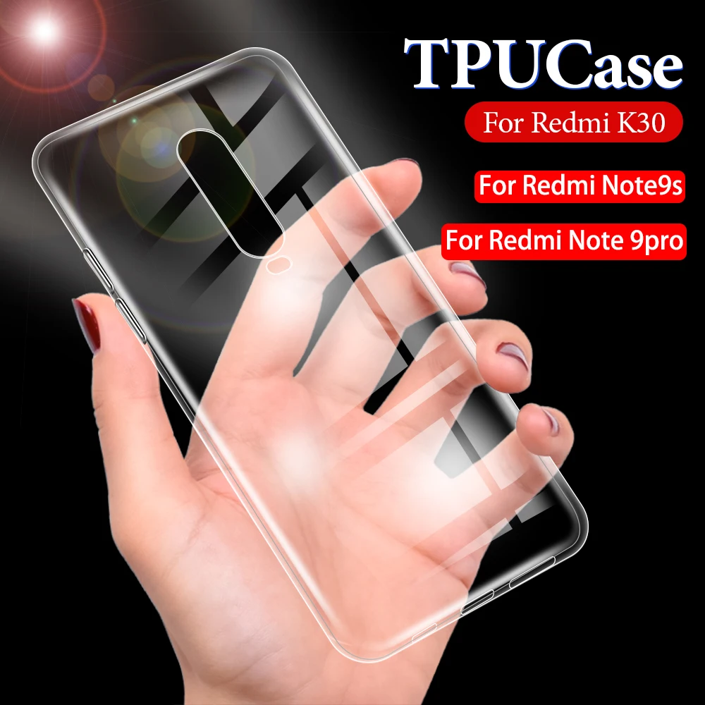 Чехол для Redmi Note9s 9pro K30 Pro note 8T 8Pro 8 8A k20 прозрачный силиконовый чехол из ТПУ телефона