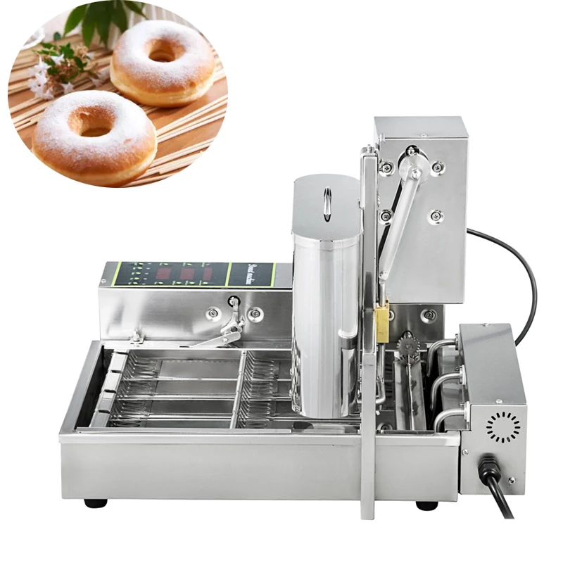 

Высококачественные мини-автоматические машины для изготовления пончиков из нержавеющей стали 2200 Вт/мини-фритюрница для пончиков dount, горячая Распродажа