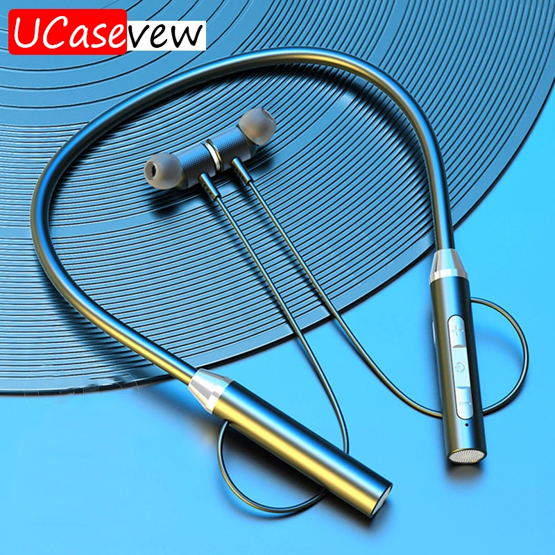 Cuffie Senza Fili Bluetooth 5.0 Sport Auricolare In-Ear Per Iphone Xiaomi Samsung Neckband Videoconferenza Risposta Home Office