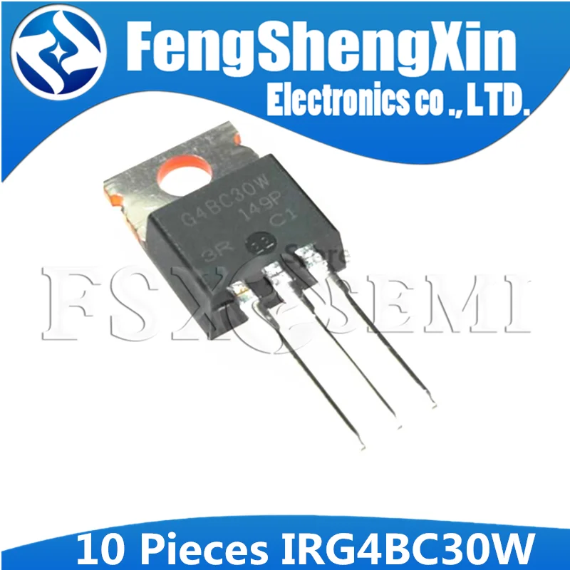 10pcs IRG4BC30W TO220 G4BC30W À 220 IRG4BC30 4BC30 TRANSISTOR BIPOLAIRE