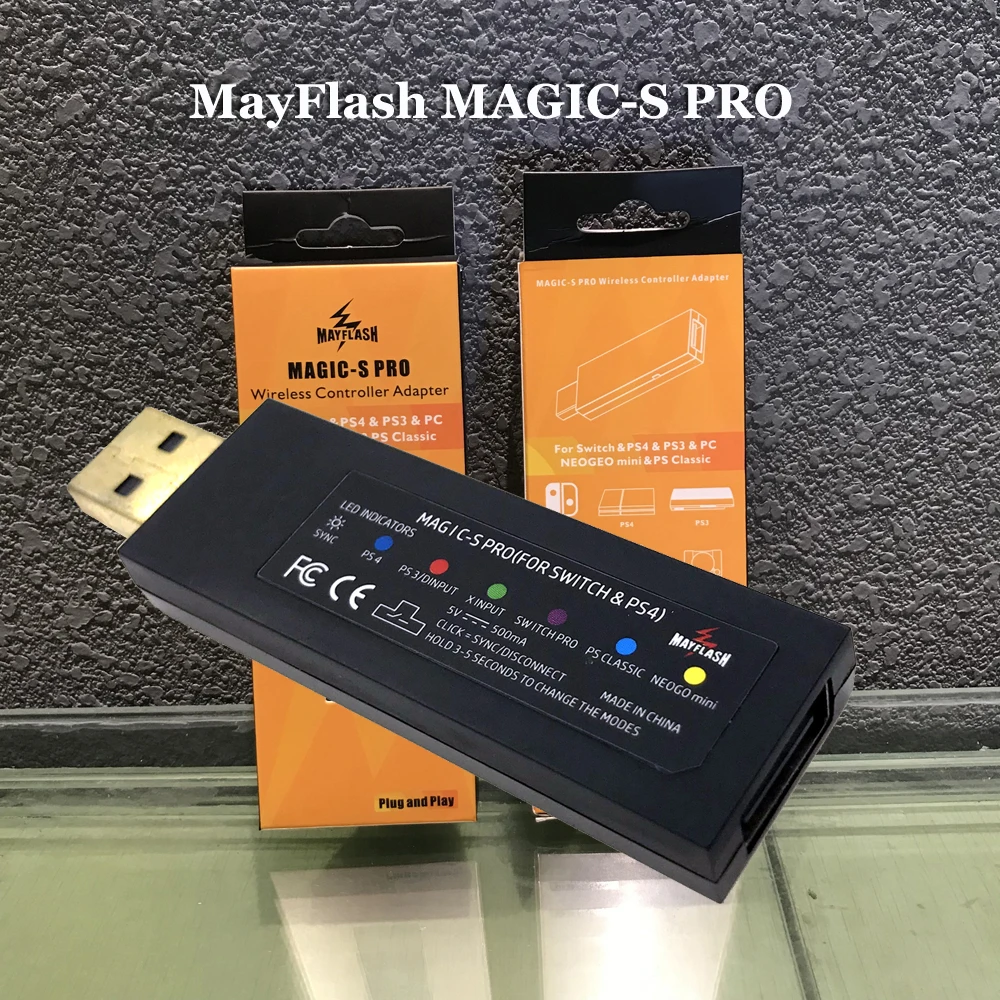 Беспроводной адаптер контроллера MayFlash MAGIC-S PRO для переключателя/для PS4/для PS3/для