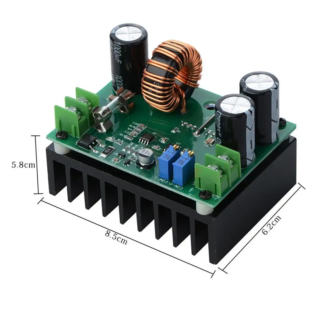 DC/DC Boost Converter 10-60V to 12-80V Step-up Voltage Regulator 600W Auto Power Supply Transformer Adjustable Output Volt Con