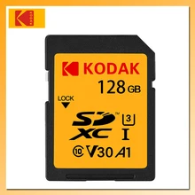 KODAK – carte SD SDXC, 16 go/32 go/64 go/128 go, classe 10, U3, pour appareil photo numérique SLR/HD, SDHC