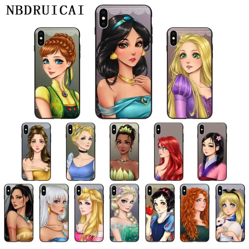 

NBDRUICAI Fashion Queen Princess High Quality Phone Case for iPhone 11 pro XS MAX 8 7 6 6S Plus X 5 5S SE XR case