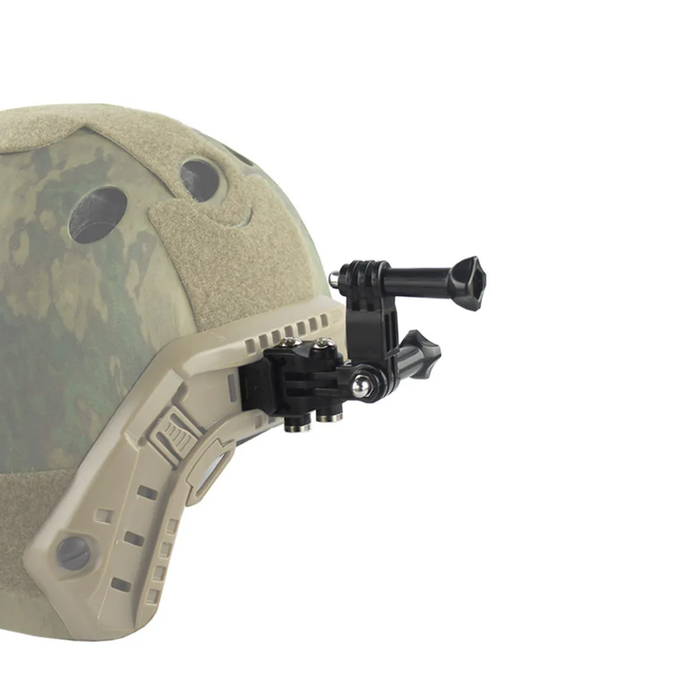 Support Casque pour GoPro - Monture Rail Helmet, Blanc