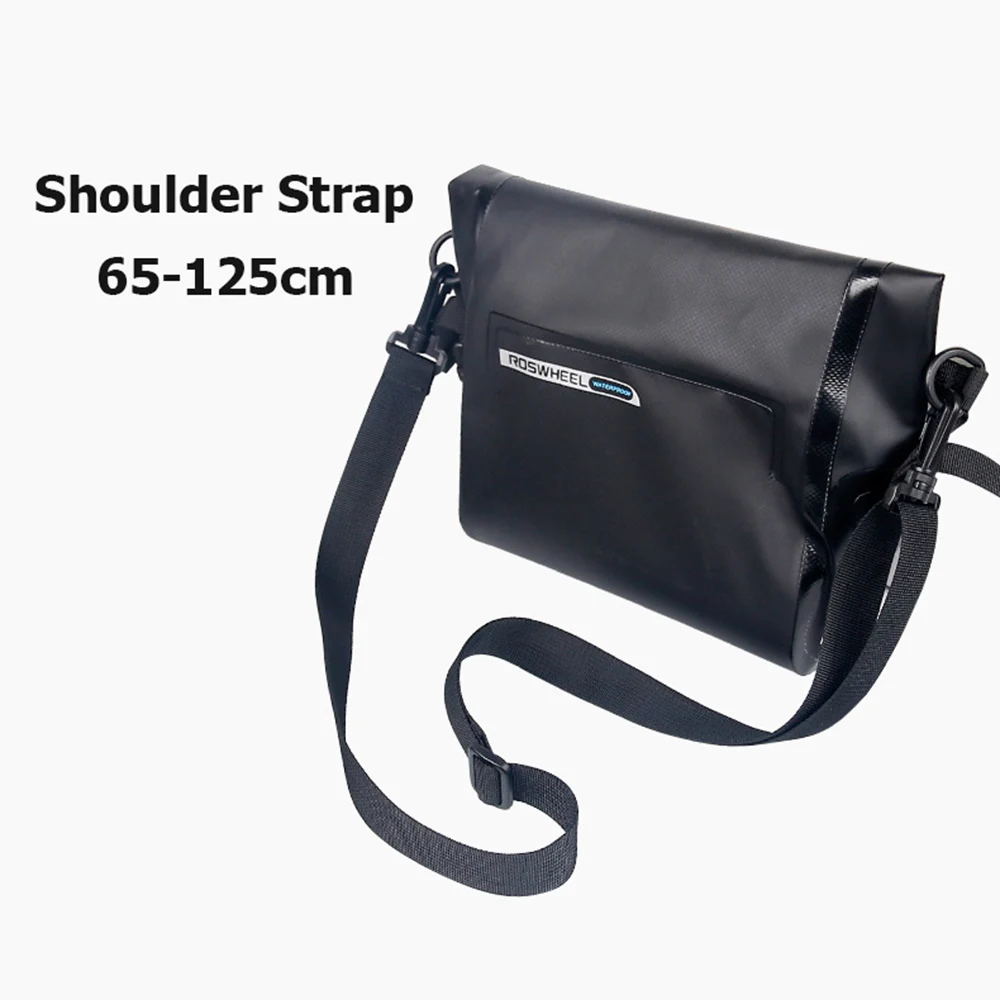 Best Bicycle Bag PVC Waterproof Bike Front Frame Bags Foldable MTB Bike Handlebar Repair Tool Pocket Cycling Tube Shoulder Bag BC0146 5