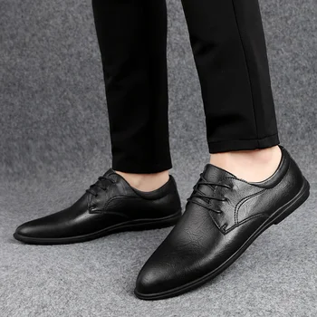 

Men Genuine Leather Shoes oxfords Luxury Brand Men Causal Shoes outdoor fashion Mens Handmade Lace-Up Sneakers Zapatos De Hombre