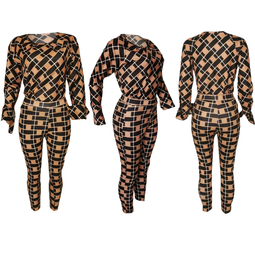 Комплект из 2 предметов, африканская одежда, африканская сетка, Дашики, модный костюм Дашики, топ и брюки, вечерние размера плюс для леди