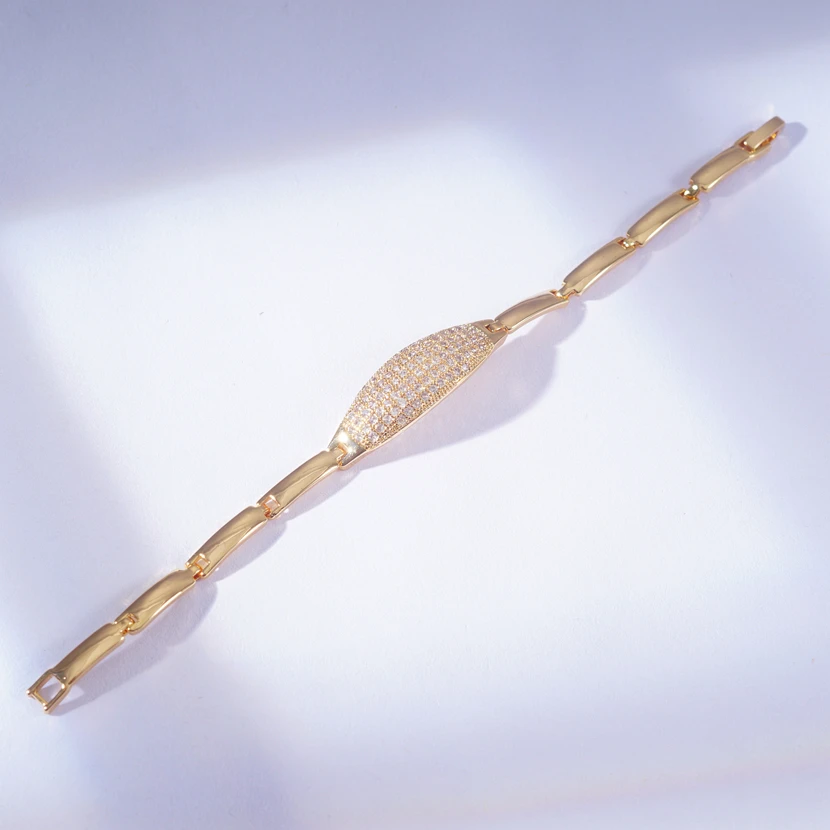 24 различных стильные цепочки звено браслеты для женщин и мужчин микро проложить циркон позолоченный Теннисный Браслет Модные ювелирные изделия подарок