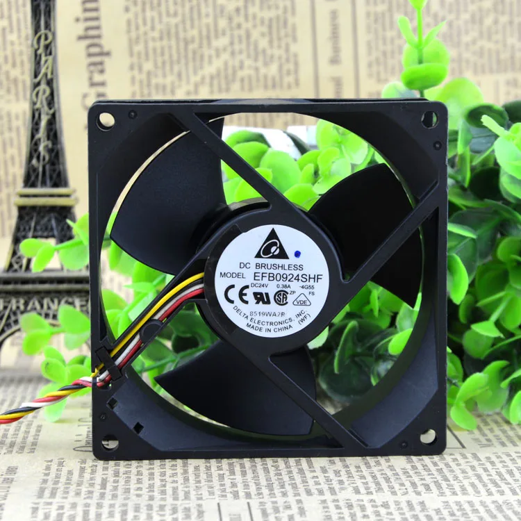Для delta EFB0924SHF 9032 9 см 90 мм DC 24 В 0.38A серверный инвертор чехол осевые вентиляторы охлаждения