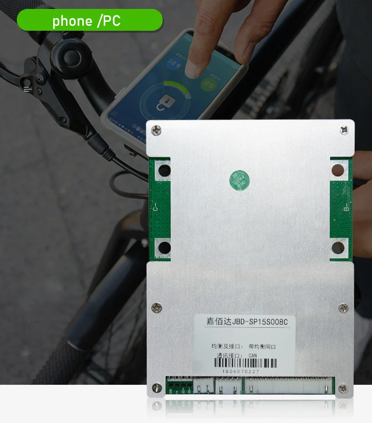 12S 36V Smart Lifepo4 литий железо фосфат батарея Защитная плата Bluetooth APP 80A 100A 120A BMS пакеты