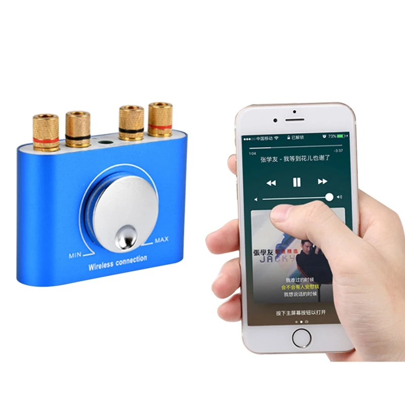 Tpa3116 Bluetooth 4,2 усилитель Hi-Fi стерео 2,0 канальный мини настольный аудио цифровой усилитель 60Wx2 домашний кинотеатр
