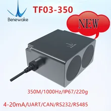 Benewake 350m 485/232/can/uart ip67 TF03-350 sensor lidar para automóvel anti-colisão uav fixo altura segurança industrial