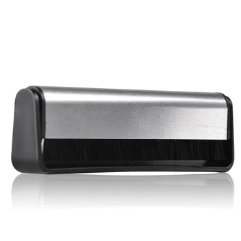 

HOT-Vinyl Records Handle Carbon Fiber DuPont Brush Cleaning Scrubbing Brush for Turntable LP Phonograph Records