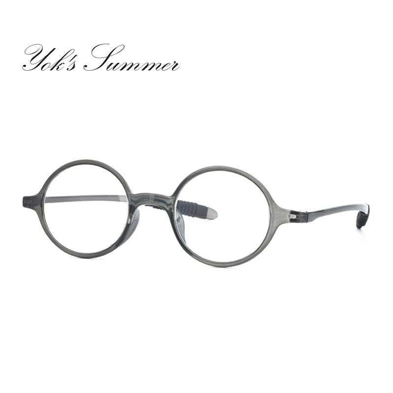 C3 Gray Frame YOK'S Round TR90 гибкие очки для чтения при дальнозоркости увеличительные пресбиопические очки диоптрий+ 1,25+ 1,75+ 2,25+ 2,75+ 3,75 UN1383 - Цвет оправы: C3 Gray Frame