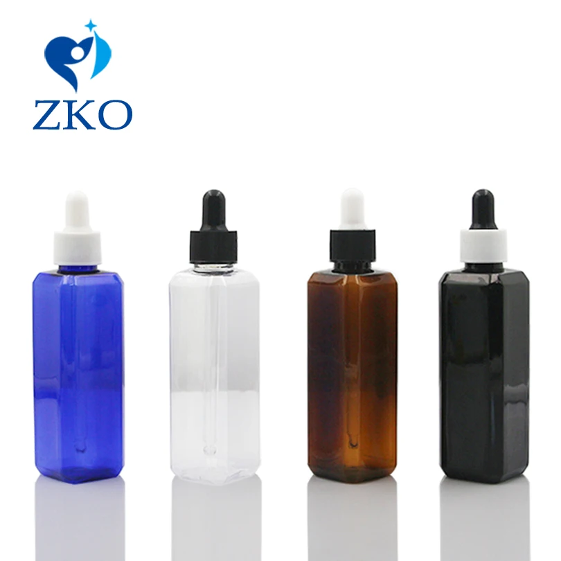 

1pcs 100ml High quality plastic bottle glass dropper bottle reusable plastic empty bottle