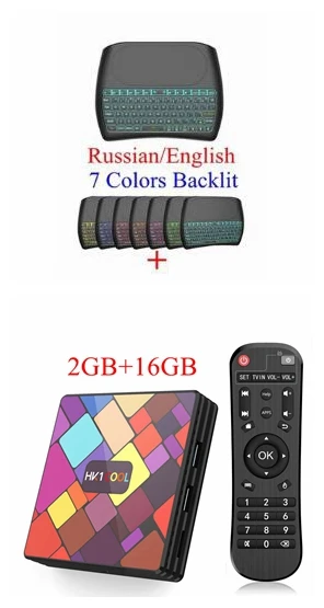 HK1 классный смарт ТВ приставка Android 9,0 RK3318 Четырехъядерный 4 Гб 64 ГБ макс. 2,4G/5G двойной WiFi USB3.0 BT4.0 4K H.265 UHD медиаплеер - Цвет: 2GB 16GB D8 Backlit