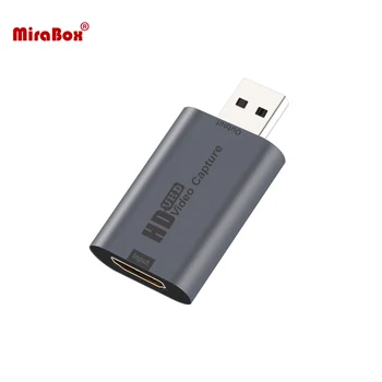 

MiraBox HSV3201 Game Capture Card 1080P HDMI to USB Capture Live Streaming Device for DSLR Laptop MacBook