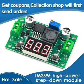 

DC-DC Buck Step Down Module LM2596 DC/DC 4.0~40V to 1.25-37V Adjustable Voltage Regulator With LED Voltmeter