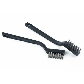 

12x Wire Steel Brush Cleaner Rust Paint Removal Wooden Handle Removal Metal