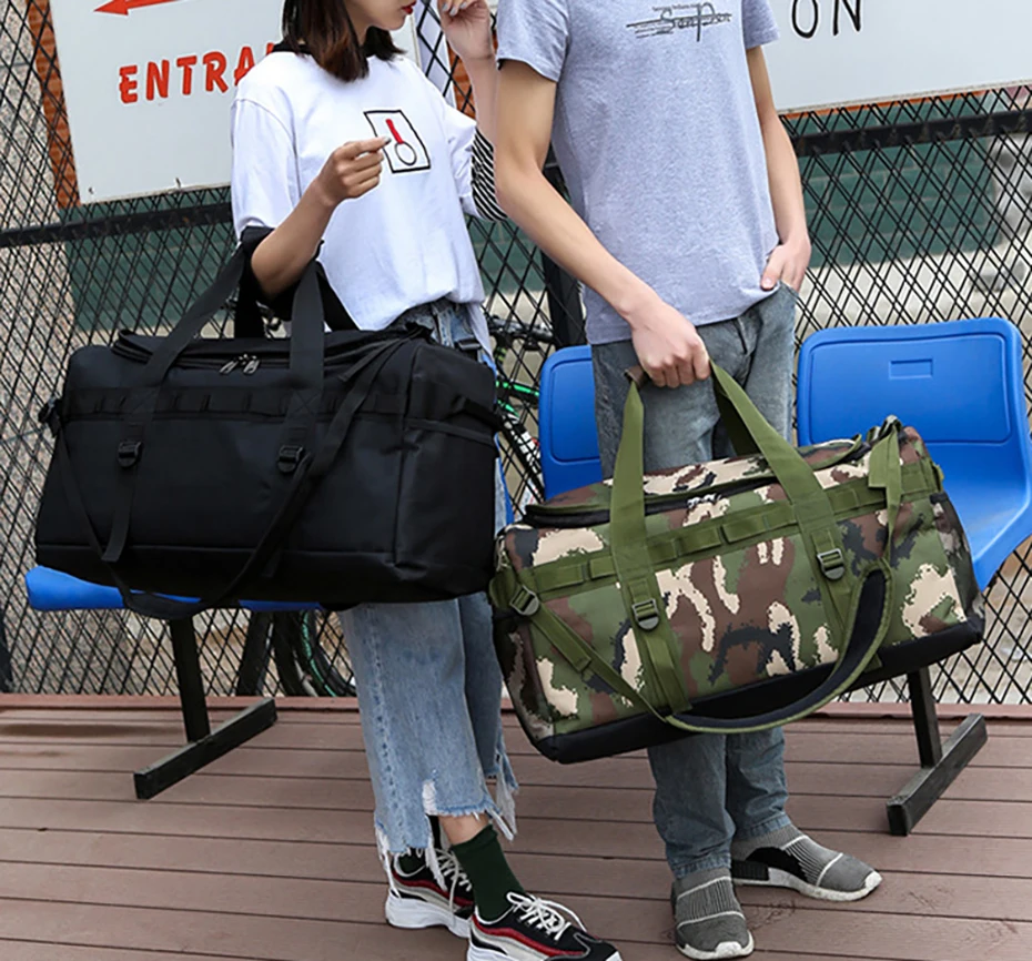 Camo Gym Sports Bag Men Waterproof Fitness Training Backpacks Multifunctional Travel Luggage Outdoor Sporting Tote For Male09