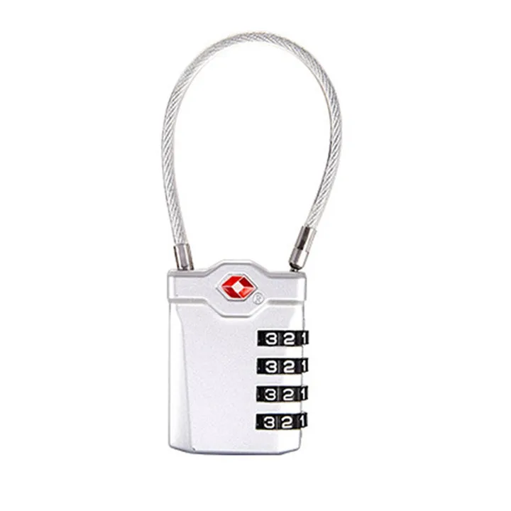 Серебристый TTLIFE Master Lock TSA замки умный Комбинированный Замок для путешествий багаж чемодан Противоугонный кодовый замок таможенный Пароль замок - Цвет: Серебристый