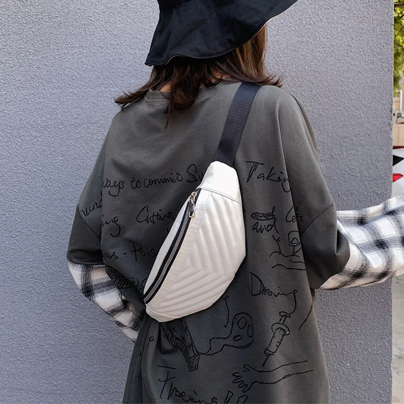 Женская поясная сумка из искусственной кожи; модная водонепроницаемая сумка на груди; сумка-мессенджер; однотонная поясная сумка ярких