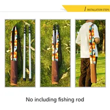 Рыболовная удочка сумка для наружного хранения снаряжение для кемпинга палатка полюс аксессуары 600D высокая эластичная ткань Оксфорд рюкзак Рыболовная Сумка