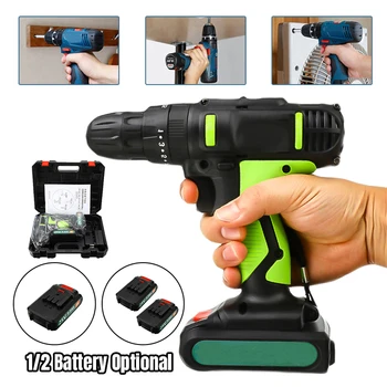 

25V Electric Screwdriver 2-Speed Cordless Electric Mini Drill Lithium-Ion Battery Operated Rechargeable Power Tools
