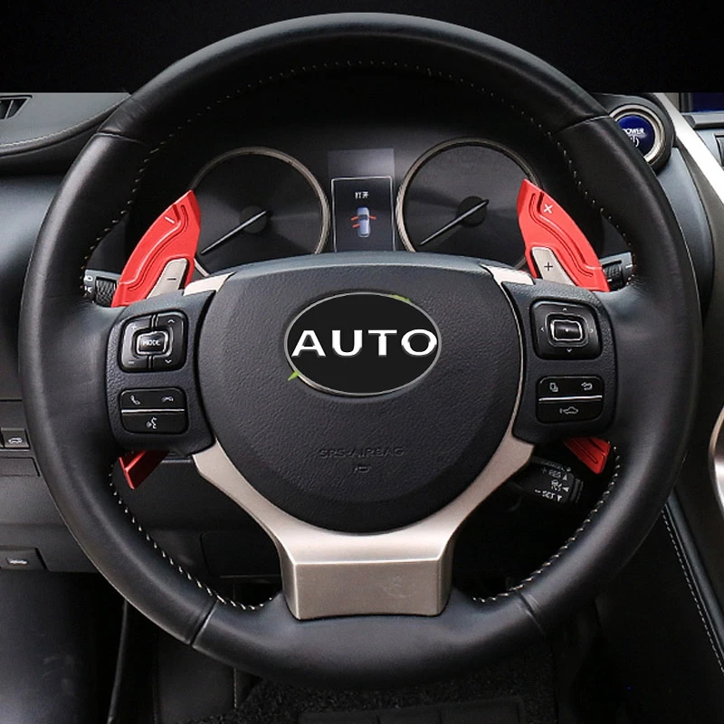 Pcmos рулевое колесо сдвиг весло переключения обшивки наклейки для Lexus NX200t 300 300h- интерьер молдинги аксессуары 2 шт